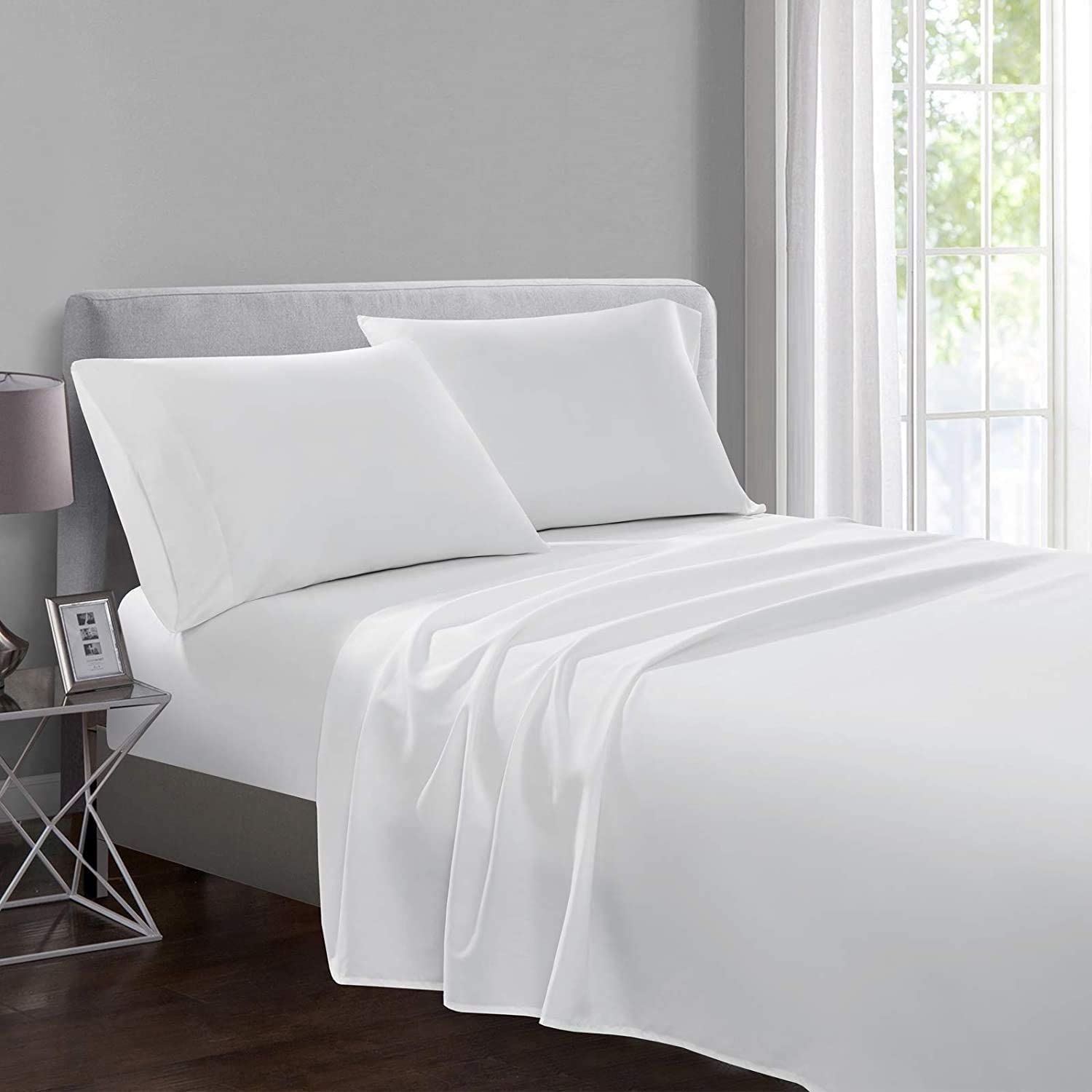 100% Cotton Bed Sheet White Royal Linen – Reetha Tex