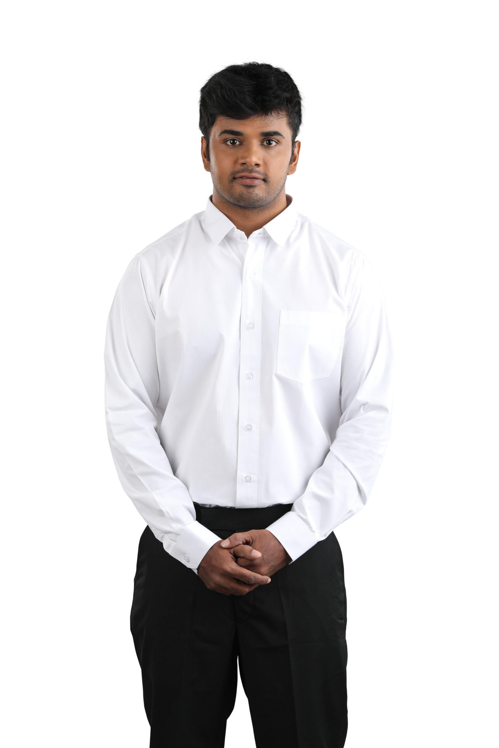 best quality shirt with full sleeve Plain white men’s full sleeve shirt – Ashish formal series by Rethaa