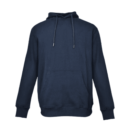 Navy blue hoodie with front pockets and drawstring hoodie Fleece