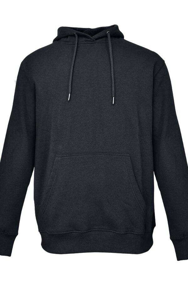 Black fleece pullover hoodie with drawstring hoodie Plain Quintus