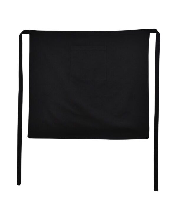 Black half-line chef apron with pockets – Quintus brand professional