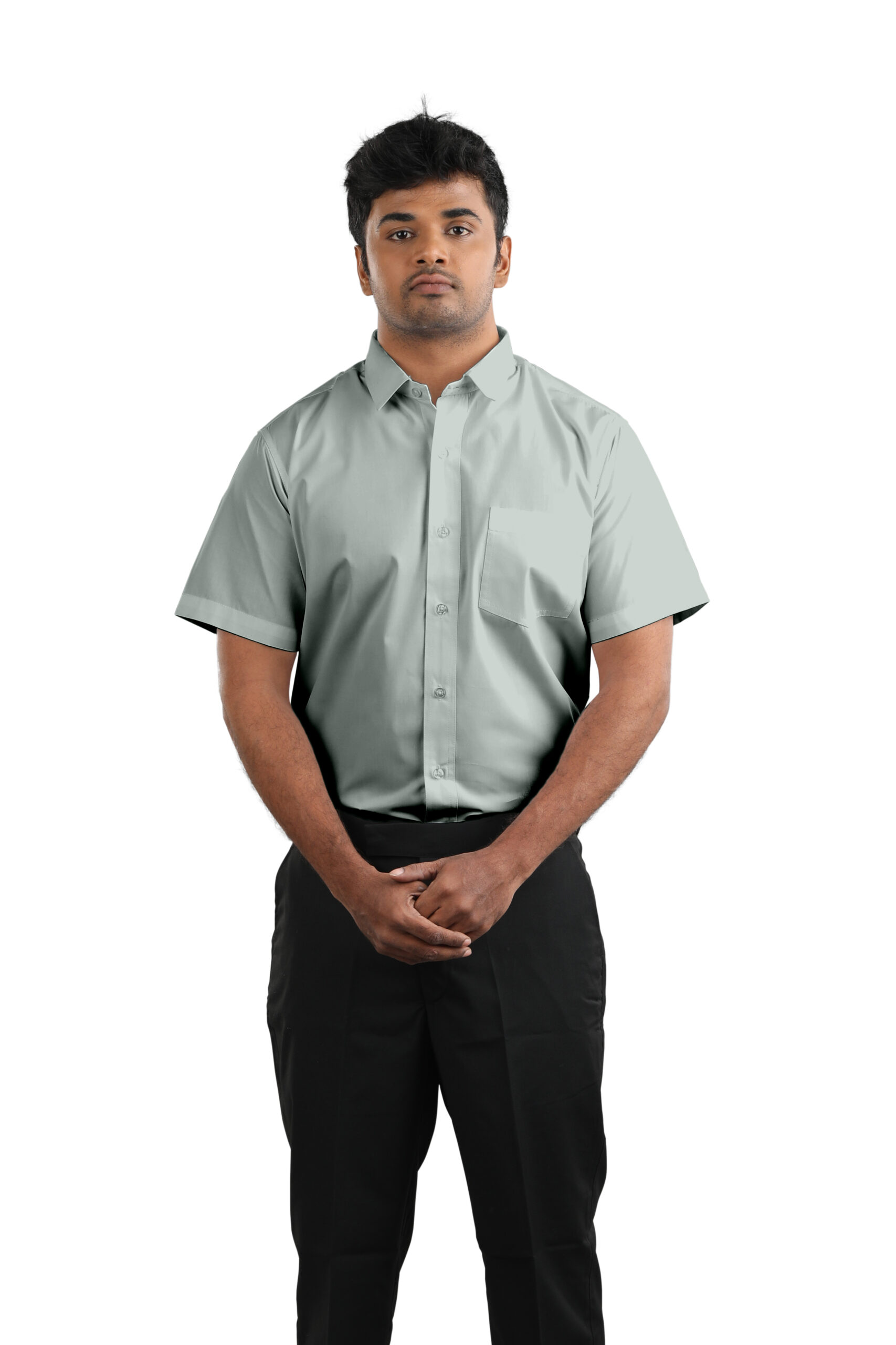 Grey half sleeve formal shirt – Rethaa workwear