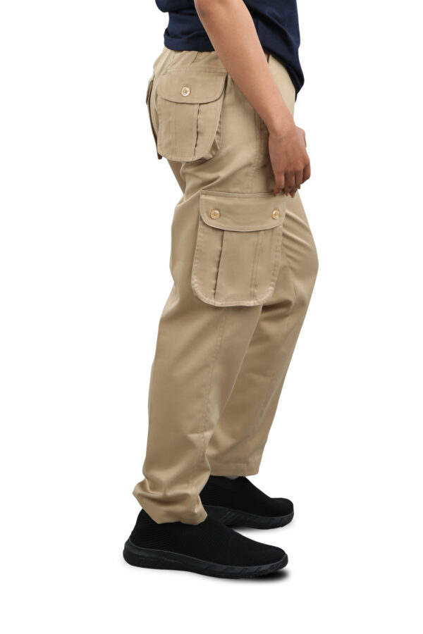 Beige cargo trouser for boys – Quintus uniform wear