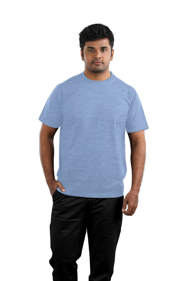 Man wearing Grey half sleeve round neck t-shirt – Casual Wear for Men