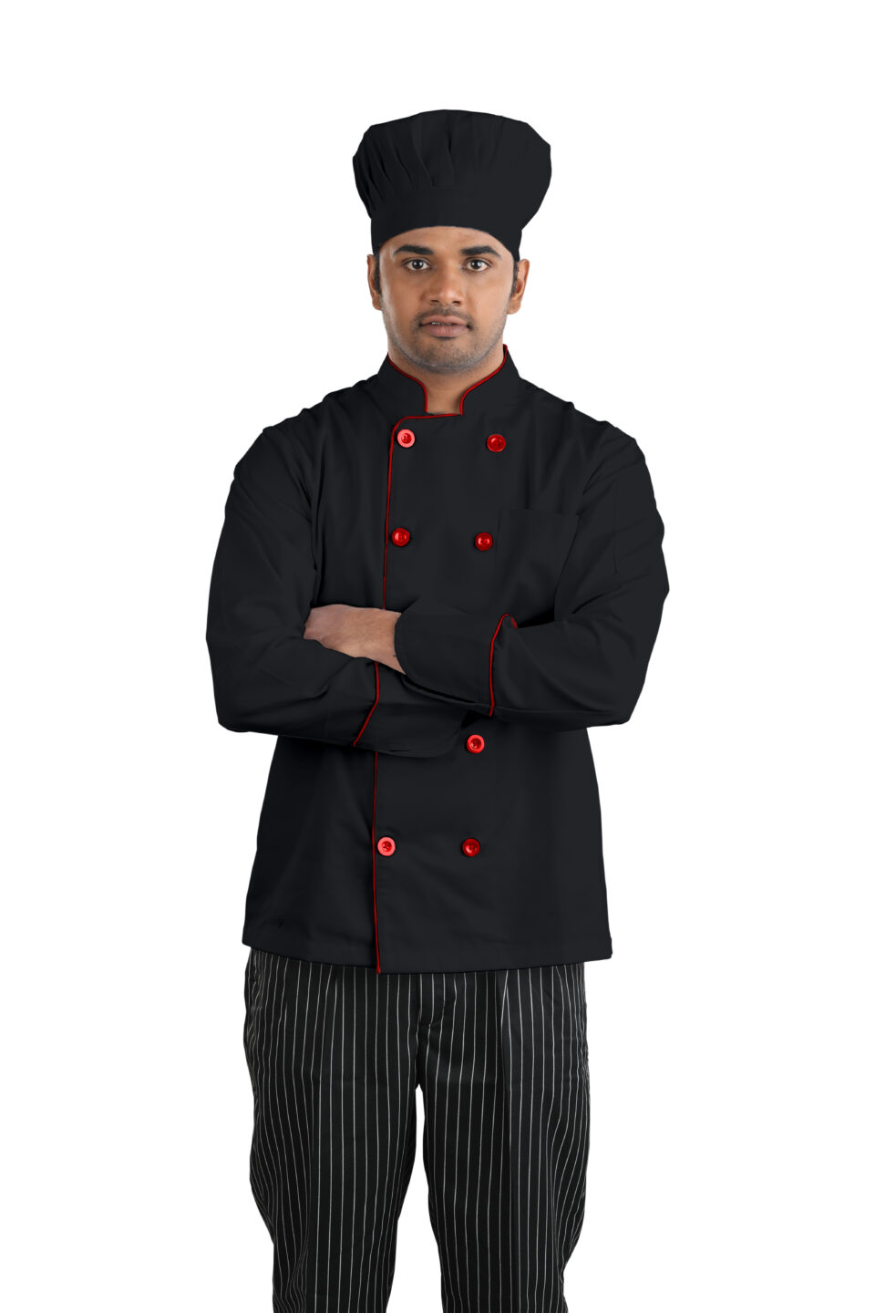 Details Uploaded on: June 2, 2025 Uploaded by: reeth File name: Chef-Jacket-057A0265-Fs-black-red-piping-scaled.jpg File type: image/jpeg File size: 204 KB Dimensions: 1707 by 2560 pixels Original image: Chef-Jacket-057A0265-Fs-black-red-piping.jpg Alternative Text Learn how to describe the purpose of the image(opens in a new tab). Leave empty if the image is purely decorative.